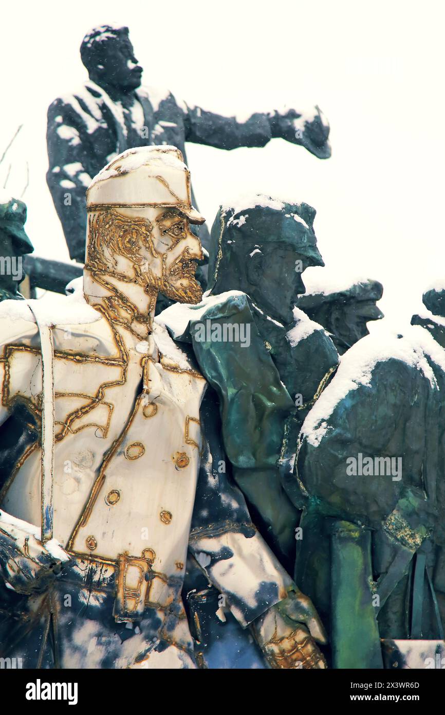 Europ, Hungria, Budapest. Memento Park, memoriale di Bela Kun Foto Stock