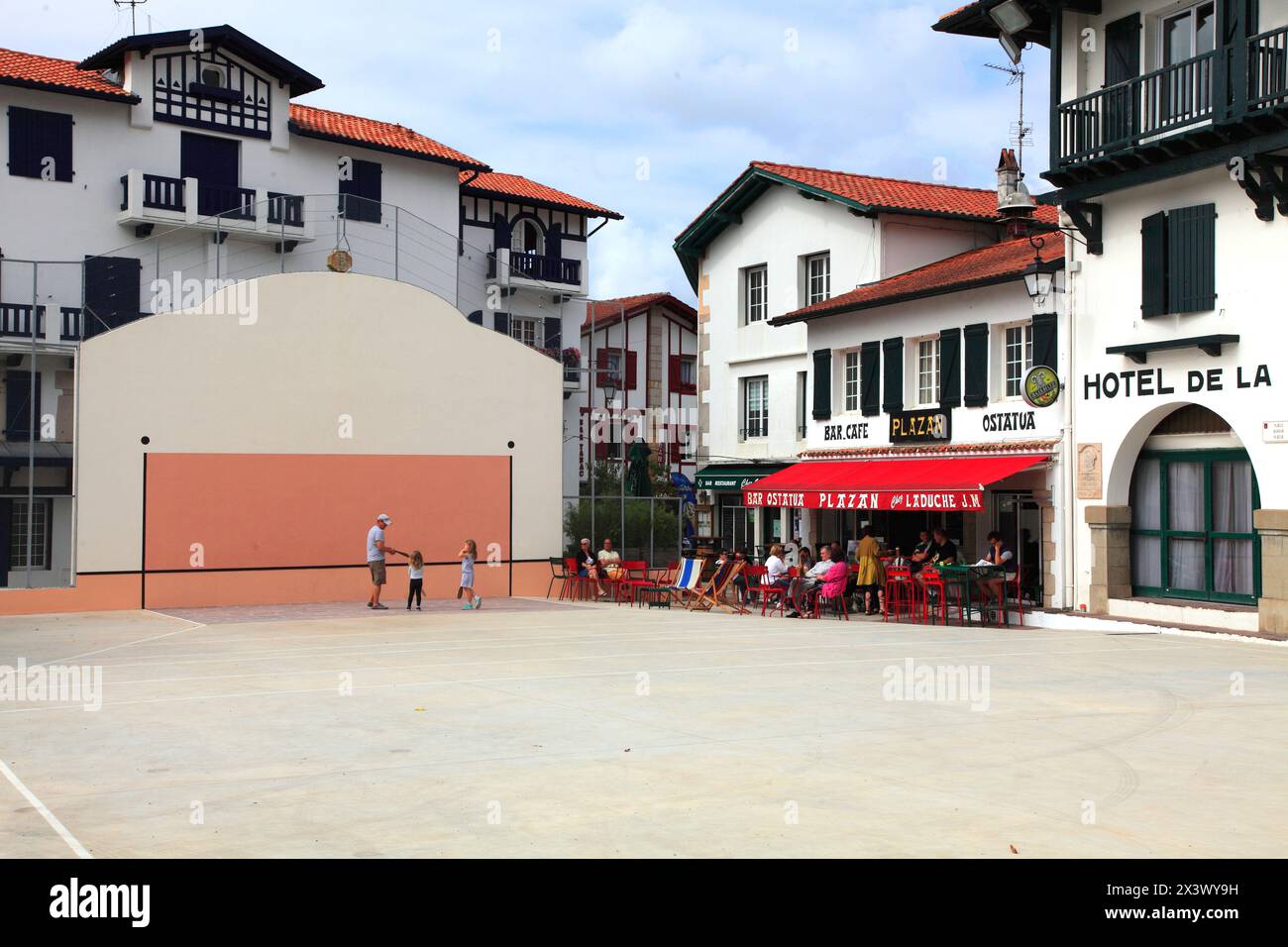 Francia, Nouvelle Aquitaine, Pyrenees atlantique (64), Paesi baschi francesi, Ascain Foto Stock