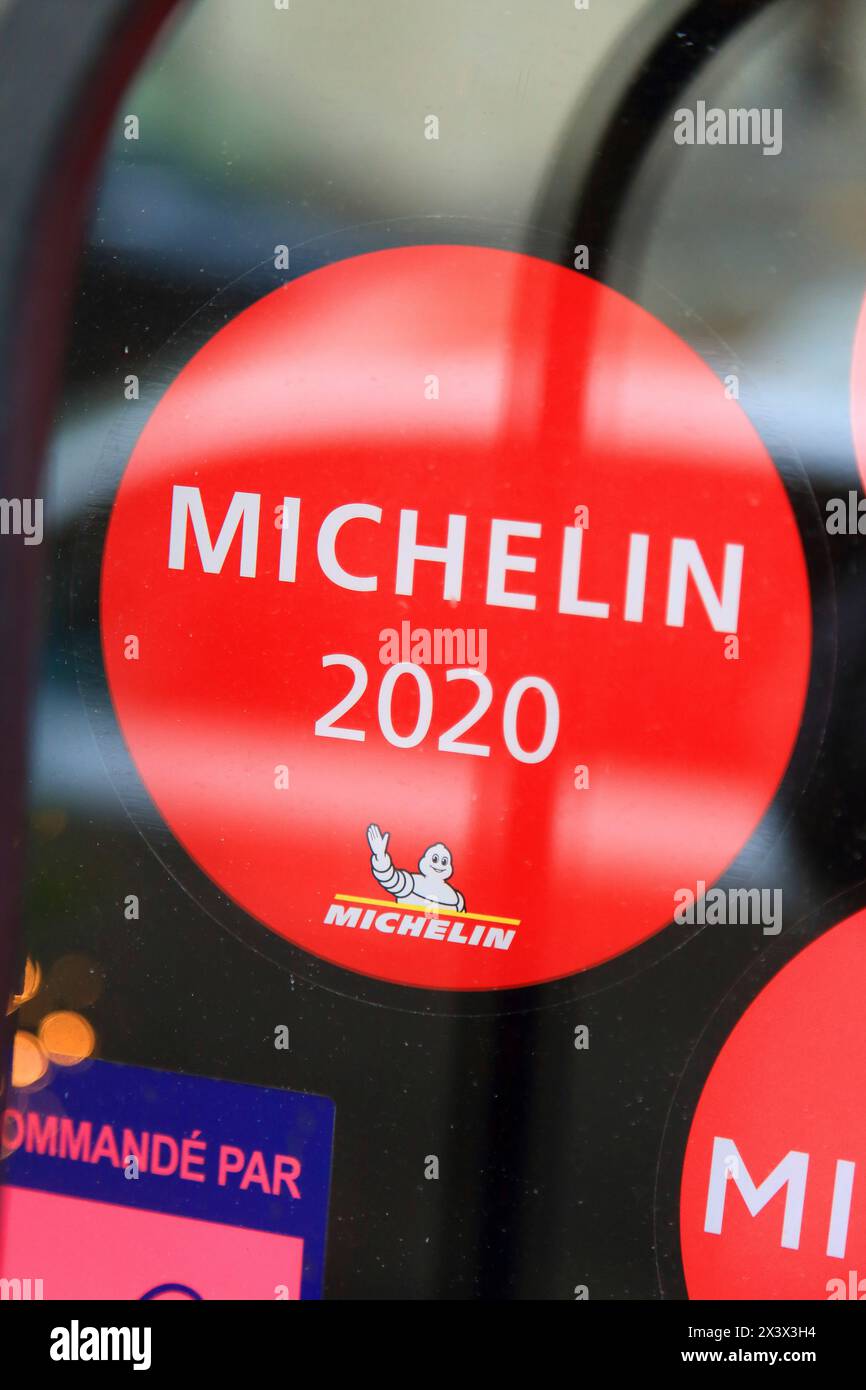 Ristorante pluripremiato nella Guida Michelin Foto Stock