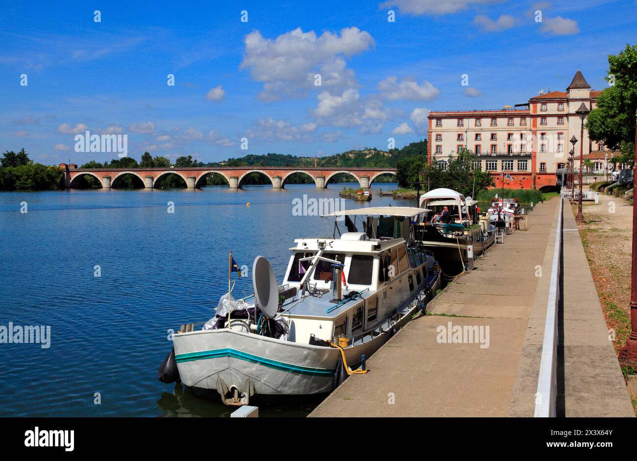 Francia, Occitanie, Tarn et garonne (82), Moissac, fiume Tarn Foto Stock
