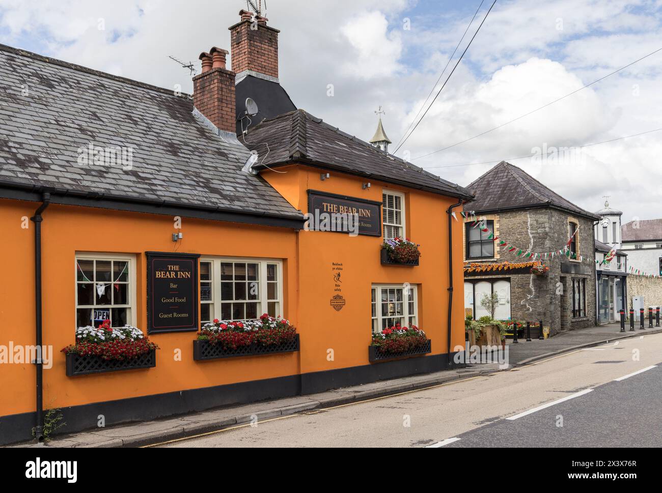 The Bear Inn, Llandovery, Galles, Regno Unito Foto Stock