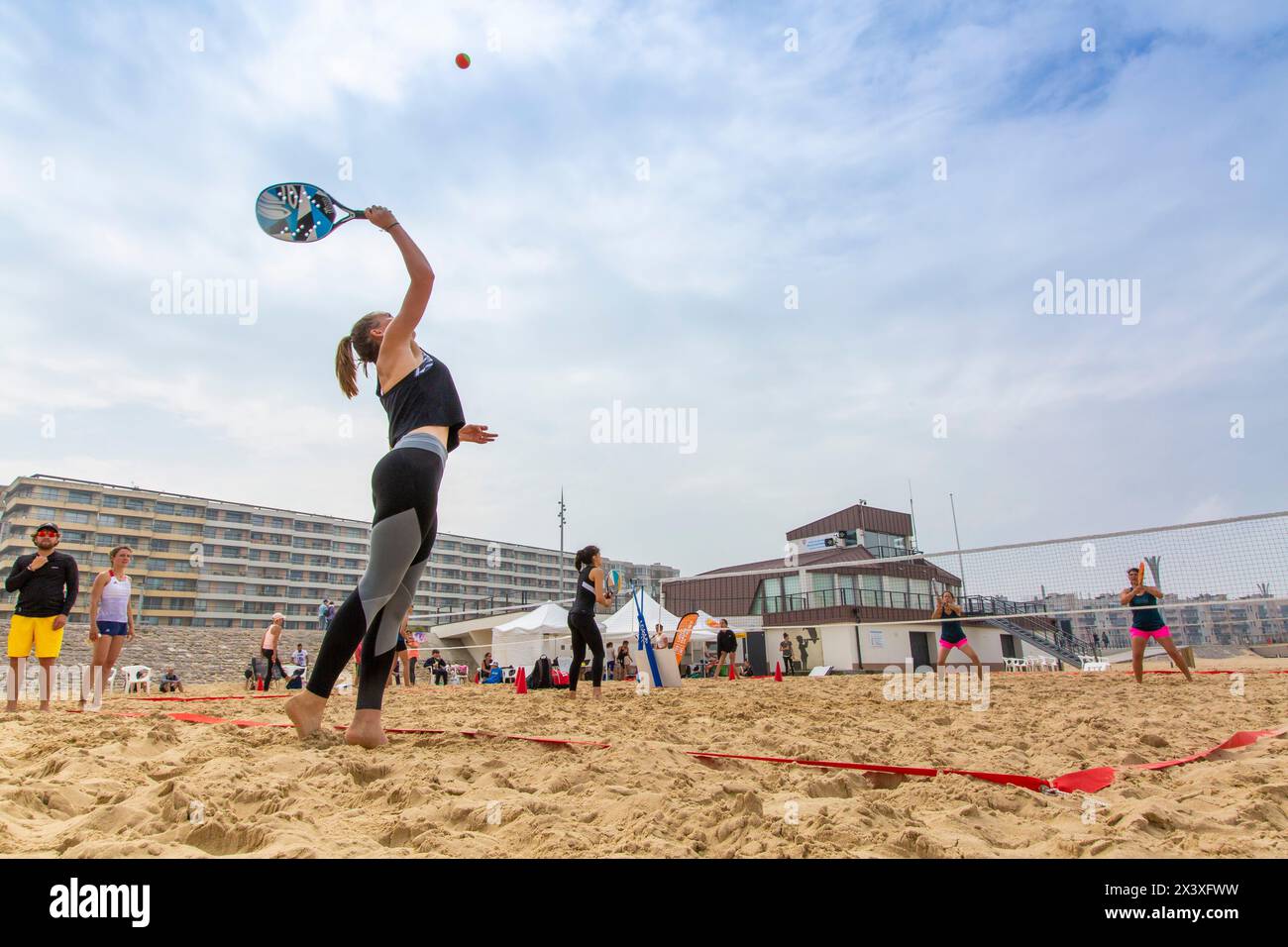 Beach volley Foto Stock
