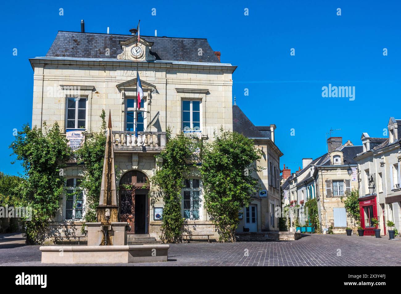 Francia, Valle della Loira, Pays de la Loire, Maine-et-Loire, municipio di Fontevraud-l'Abbaye (Patrimonio dell'Umanità dell'UNESCO) Foto Stock