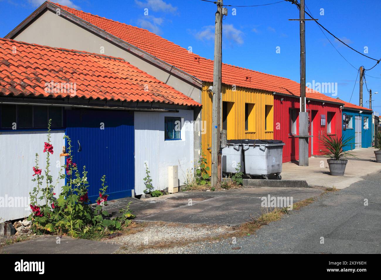 Francia, Nouvelle Aquitaine, Charente Maritime Department (17), Marennes area, Bourcefranc le Chapus Foto Stock Francia, Nouvelle Aquitaine, Charente Maritime Department (17), Marennes area, Bourcefranc le Chapus Foto Stock