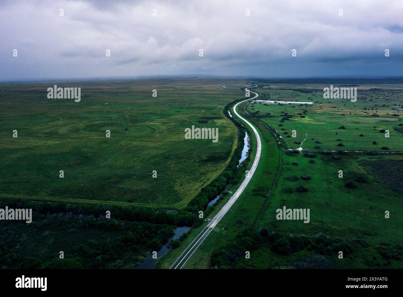 Stati Uniti, Florida. Everglades. Snake Road Foto Stock