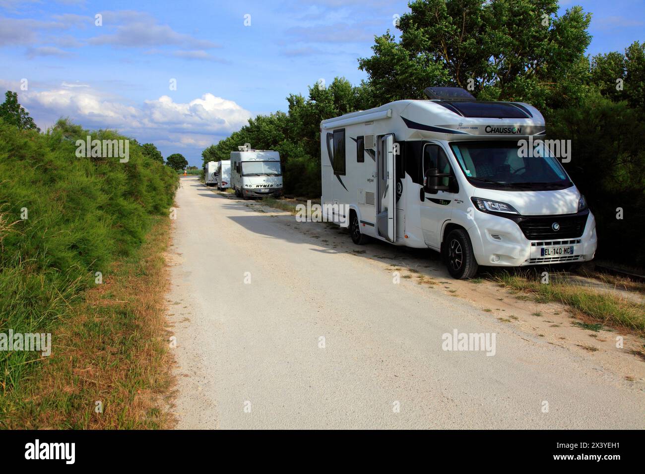 Francia, Nouvelle Aquitaine, dipartimento marittimo di Charente (17), zona di Marennes, Brouage, zona camper Foto Stock
