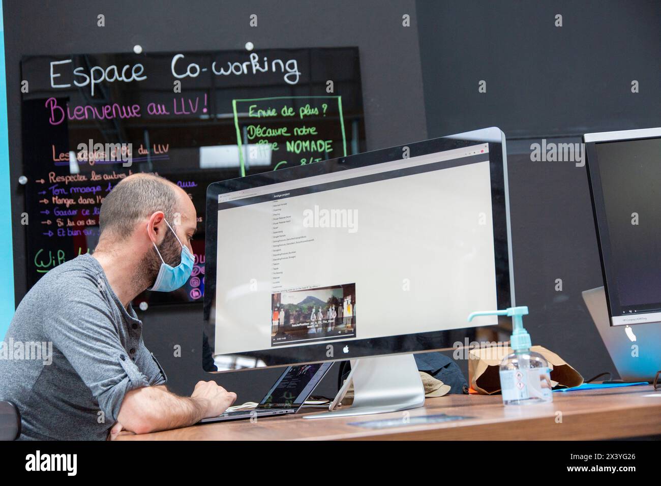Co-working e fablab Foto Stock