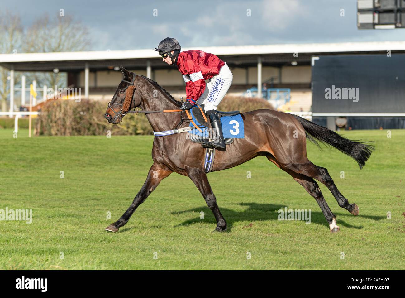 Terza gara a Wincanton, handicap Chase, giovedì 20 gennaio 2022 Foto Stock