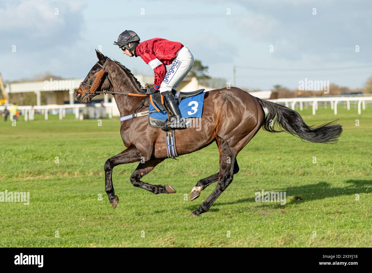 Terza gara a Wincanton, handicap Chase, giovedì 20 gennaio 2022 Foto Stock