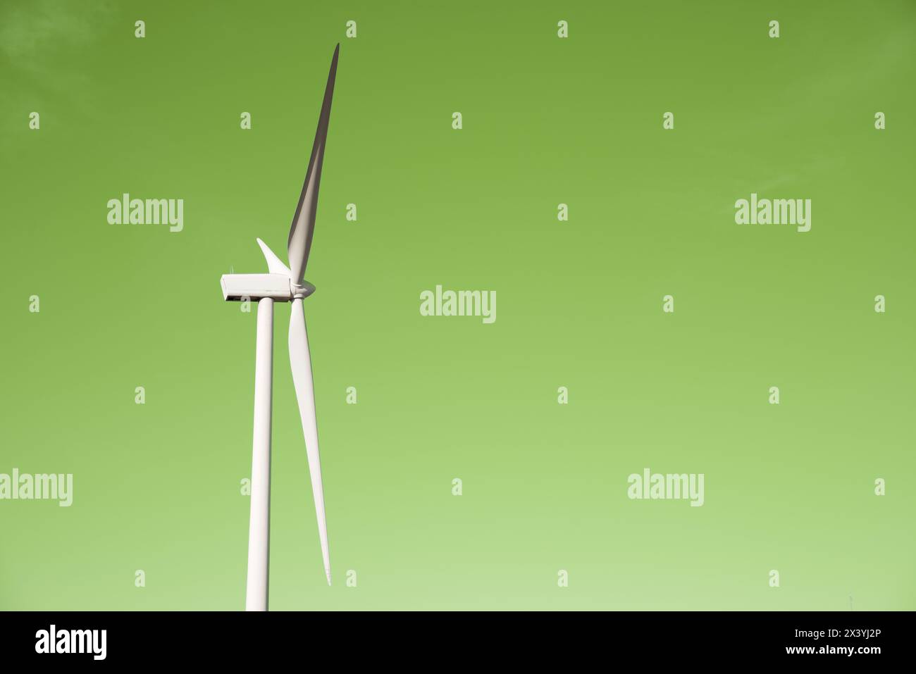 Generatore di turbine eoliche per la produzione sostenibile di energia elettrica in Spagna Foto Stock
