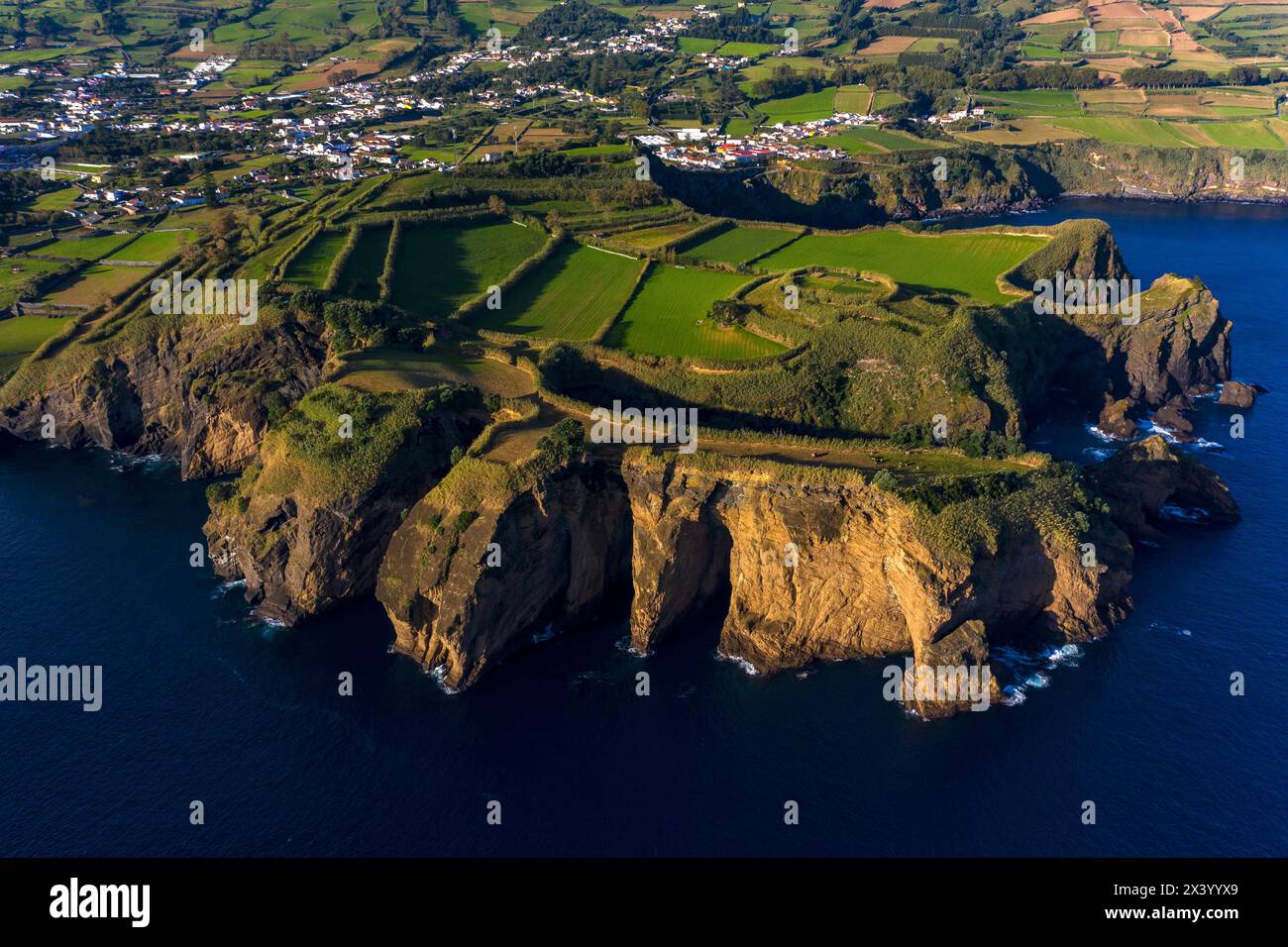 Isola di Sao Miguel, Azzorre, Portogallo. Porto de Capelas Foto Stock