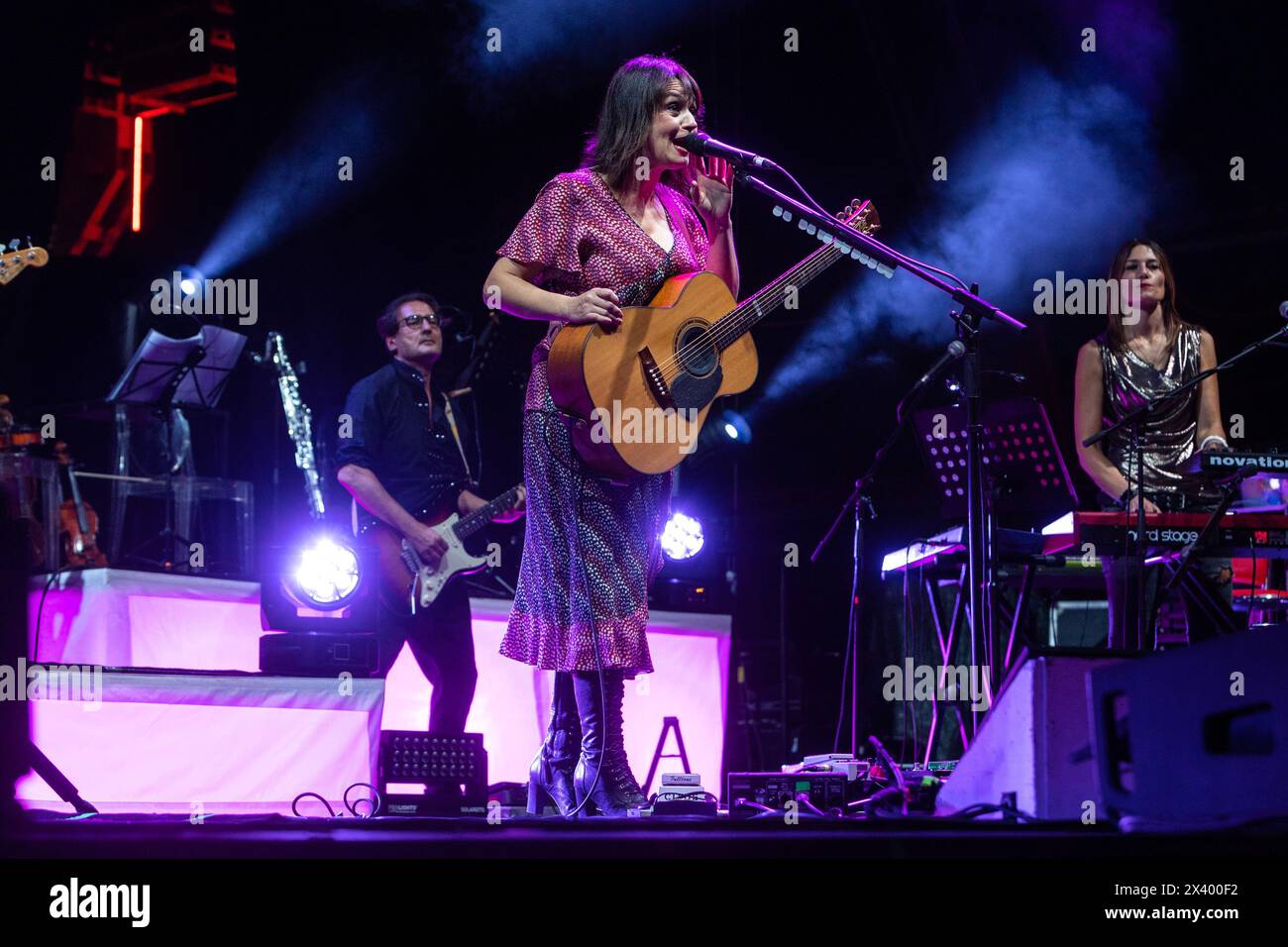 Milano, Italia. 8 settembre 2022. La cantautrice italiana Carmen Consoli si esibisce dal vivo durante un concerto al ponte crediti: NurPhoto SRL/Alamy Live News Foto Stock