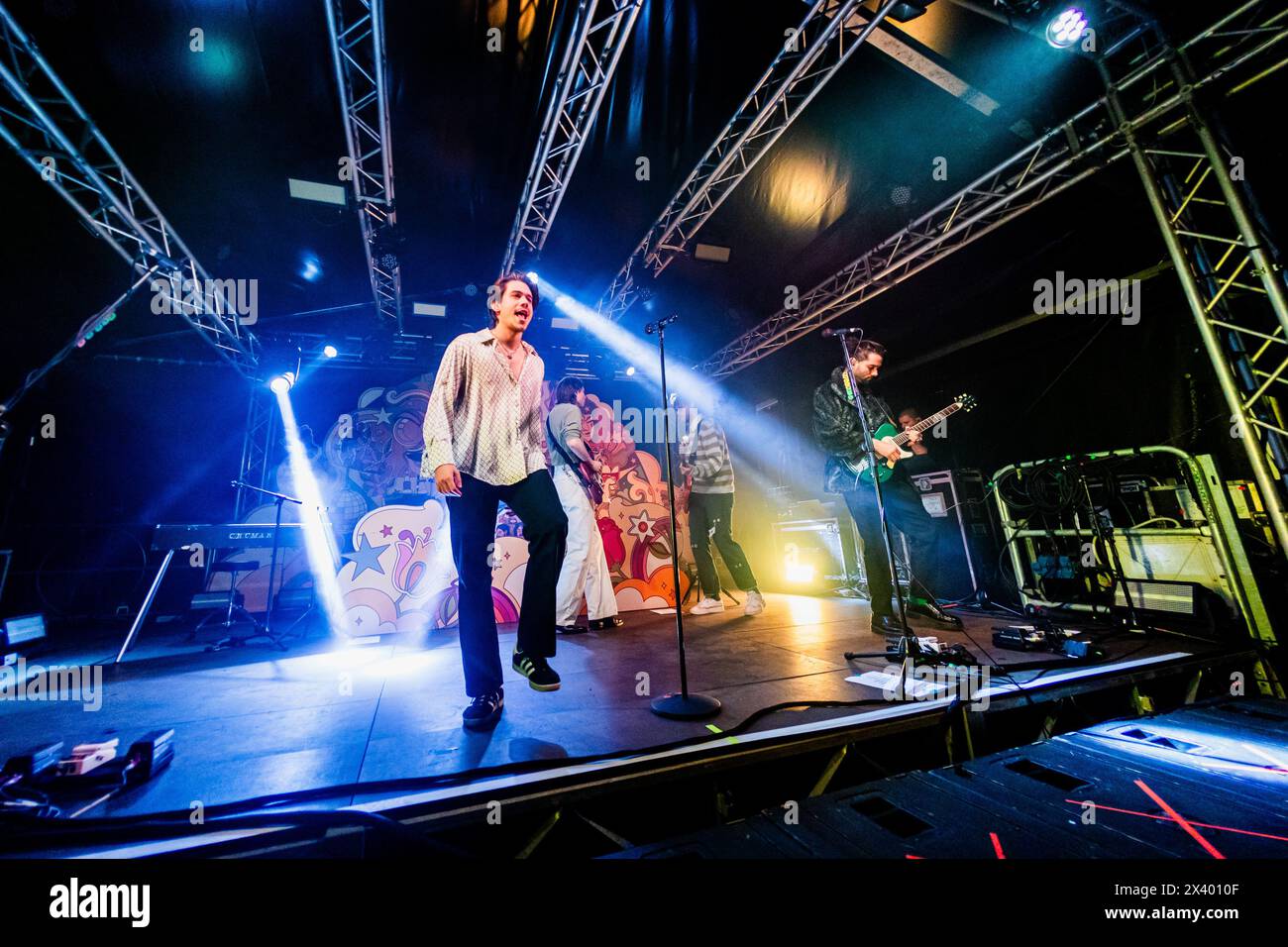 Milano, Italia. 27 marzo 2024. Bojan Cvjetićanin e Jan Peteh della band slovena Joker Out si esibiscono dal vivo al Circolo Magnolia di Milano, il 27 2024 marzo Credit: NurPhoto SRL/Alamy Live News Foto Stock