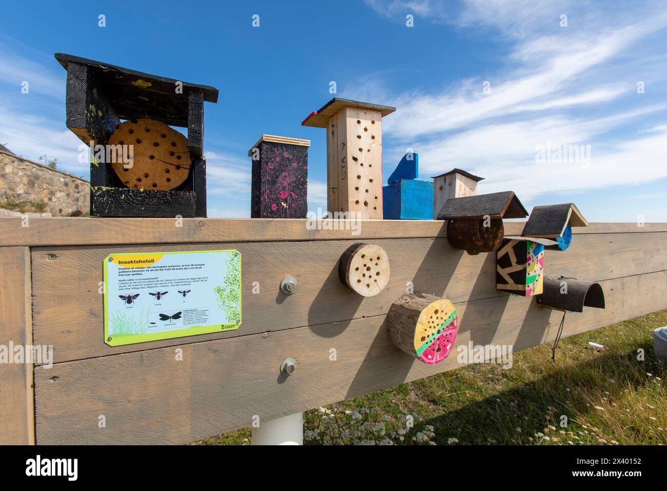 Europa, Scandinavia, Svezia. Karlskrona. Stumholmen Island. BeeHome Foto Stock