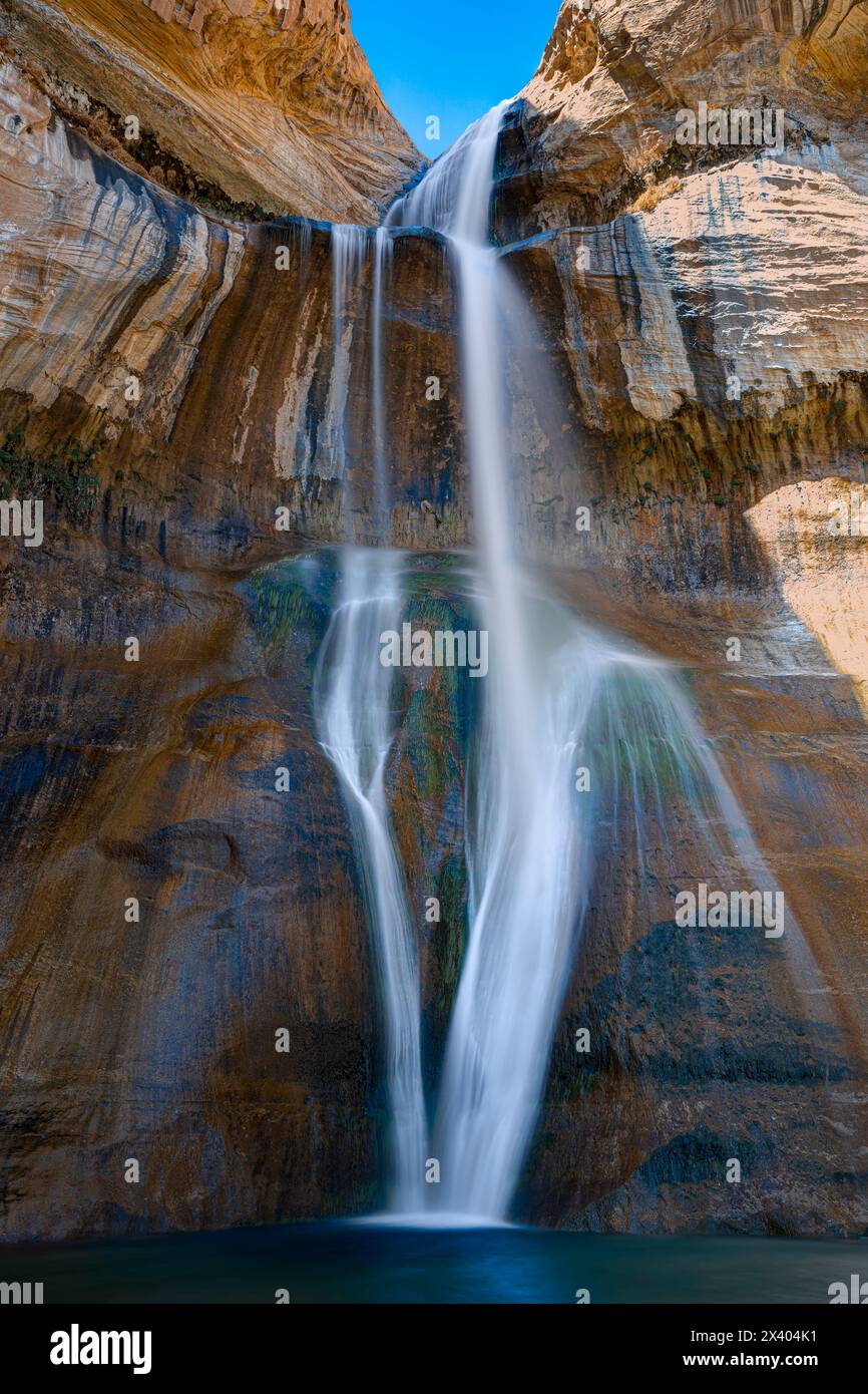 Cascate di Lower Calf Creek. Grand Staircase-Escalante, Utah, Stati Uniti Foto Stock