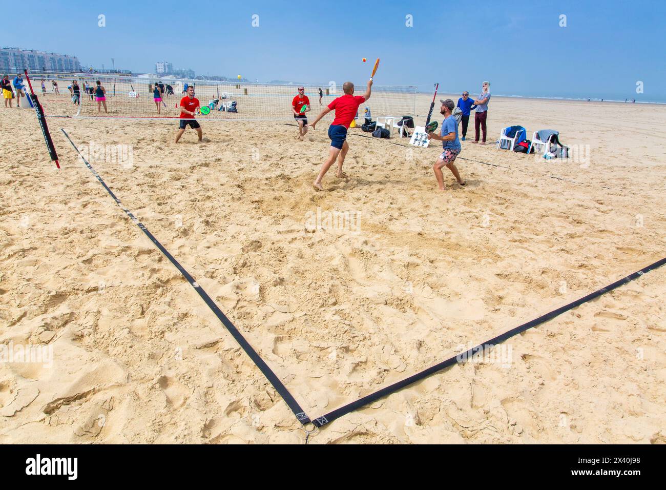 Beach volley Foto Stock