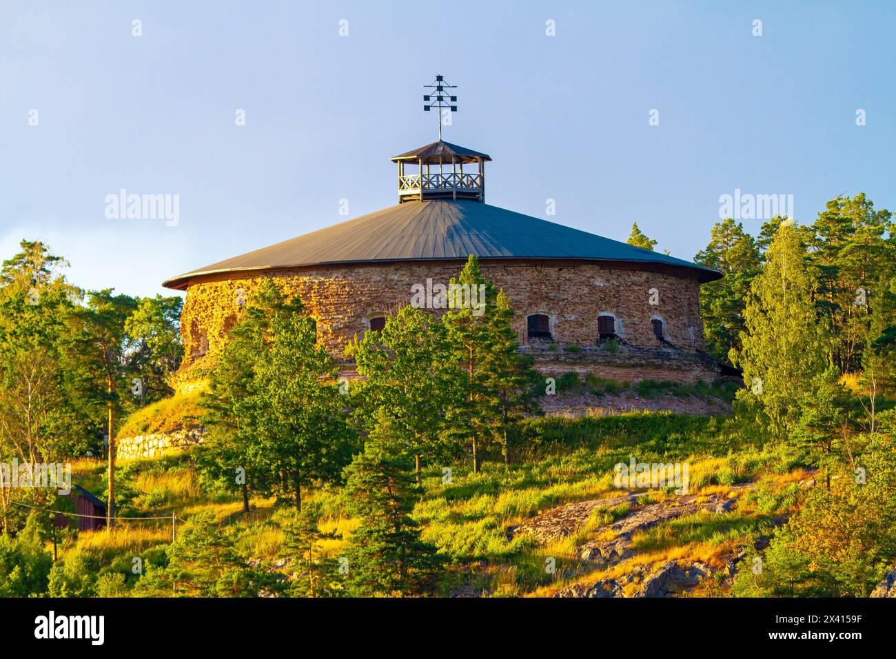 Europa, Scandinavia, Svezia, Arcipelago di Stoccolma, Oxdjupet, fortezza di Fredriksborg Foto Stock