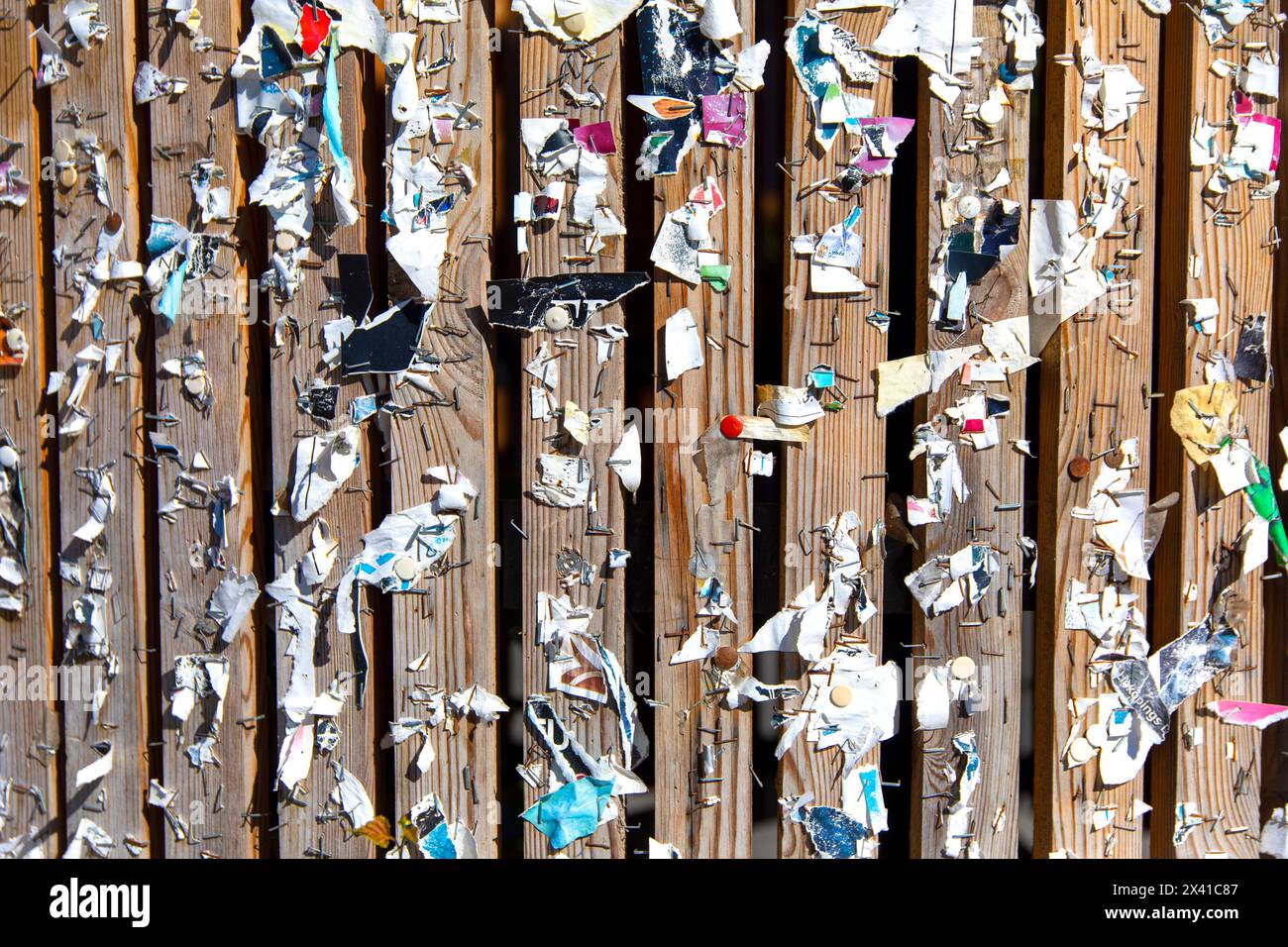 Punti metallici utilizzati per la visualizzazione. Foto Stock