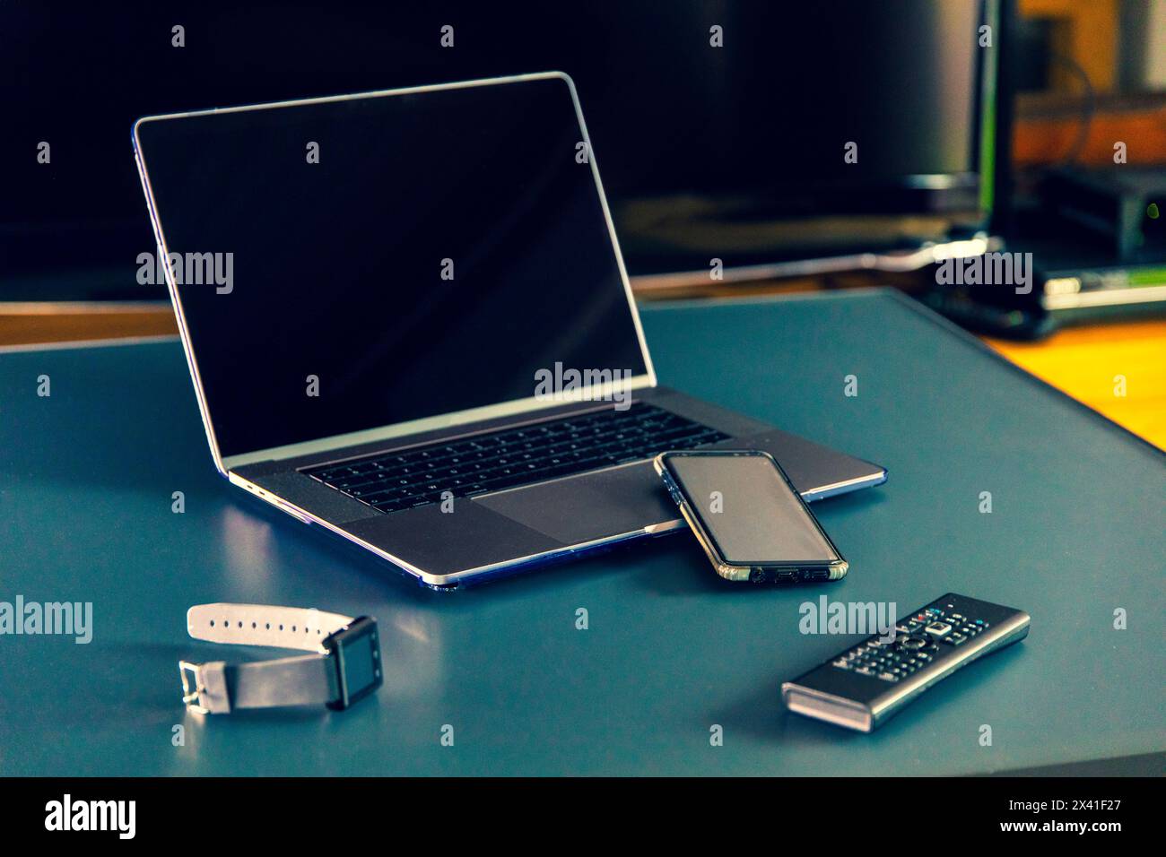 Natura morta sul tema del diritto alla disconnessione Foto Stock