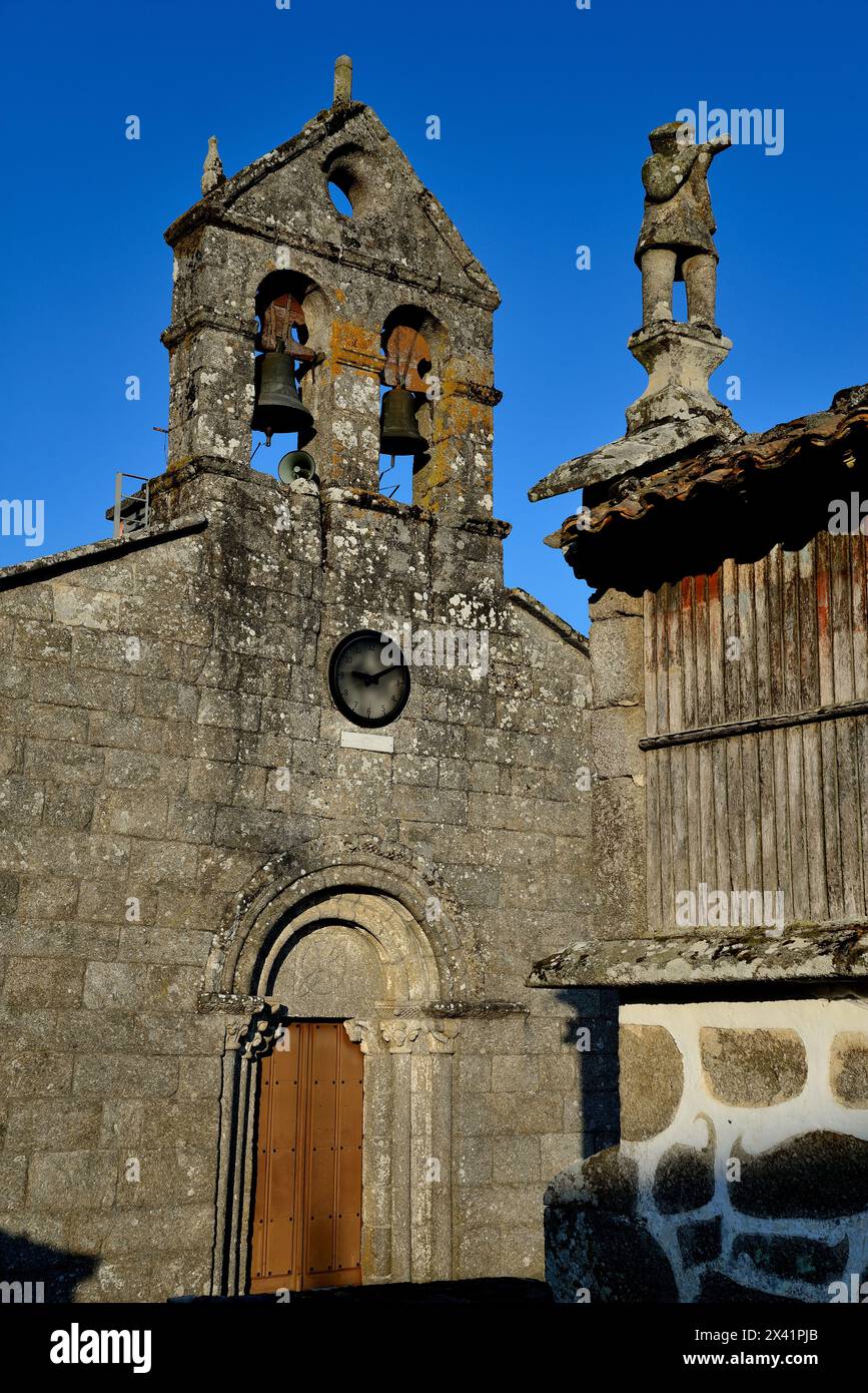 Chiesa di San Xian do campo, Taboada, Lugo, Spagna Foto Stock