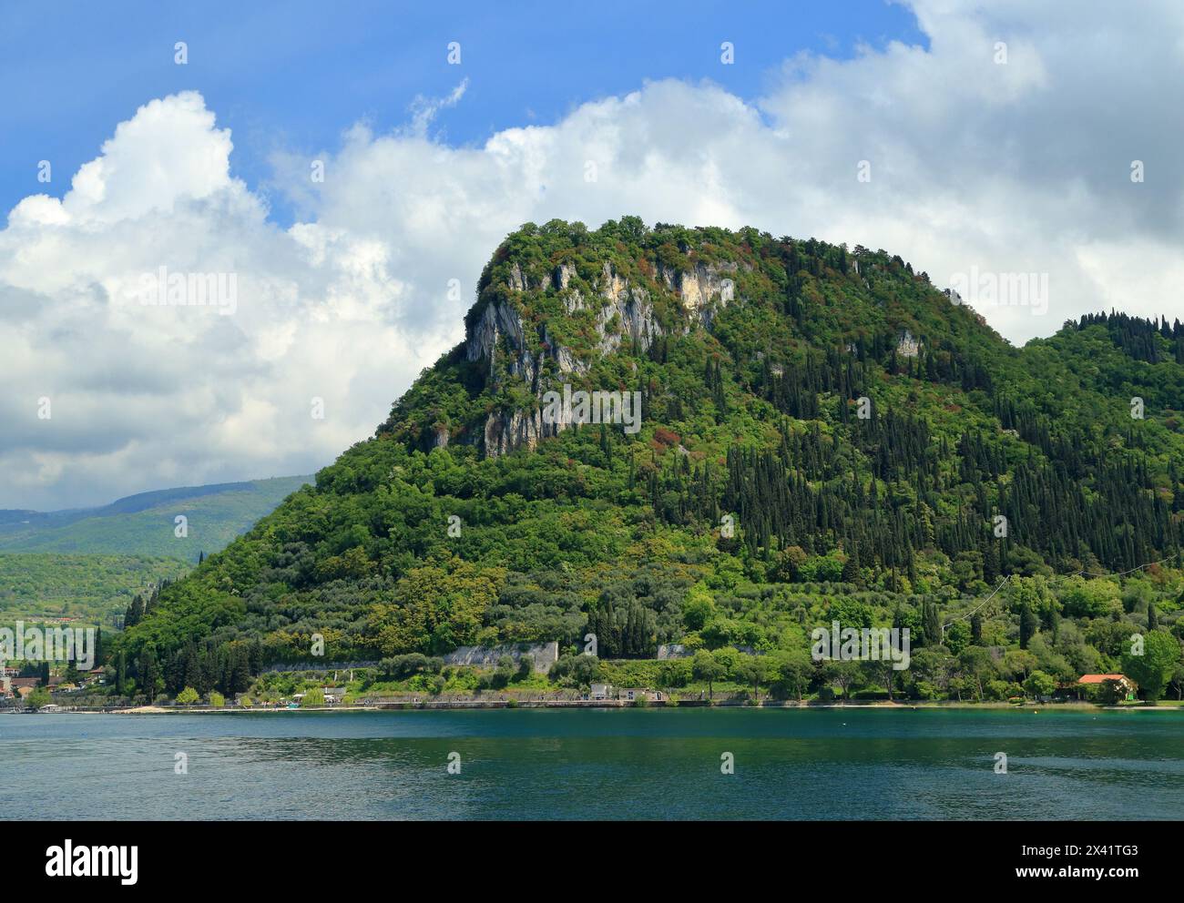 Rocca di Garda, Lago di Garda, Lago di Garda, Gardasee, Italia Foto Stock