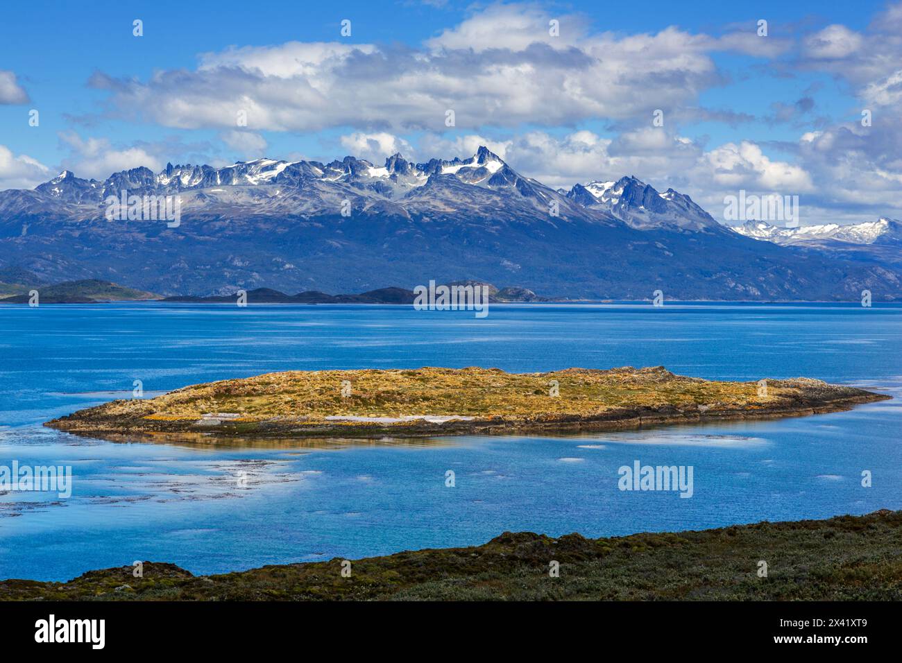 Bridge Island, Ushuaia, Tierra del Fuego, Argentina, Sud America Foto Stock