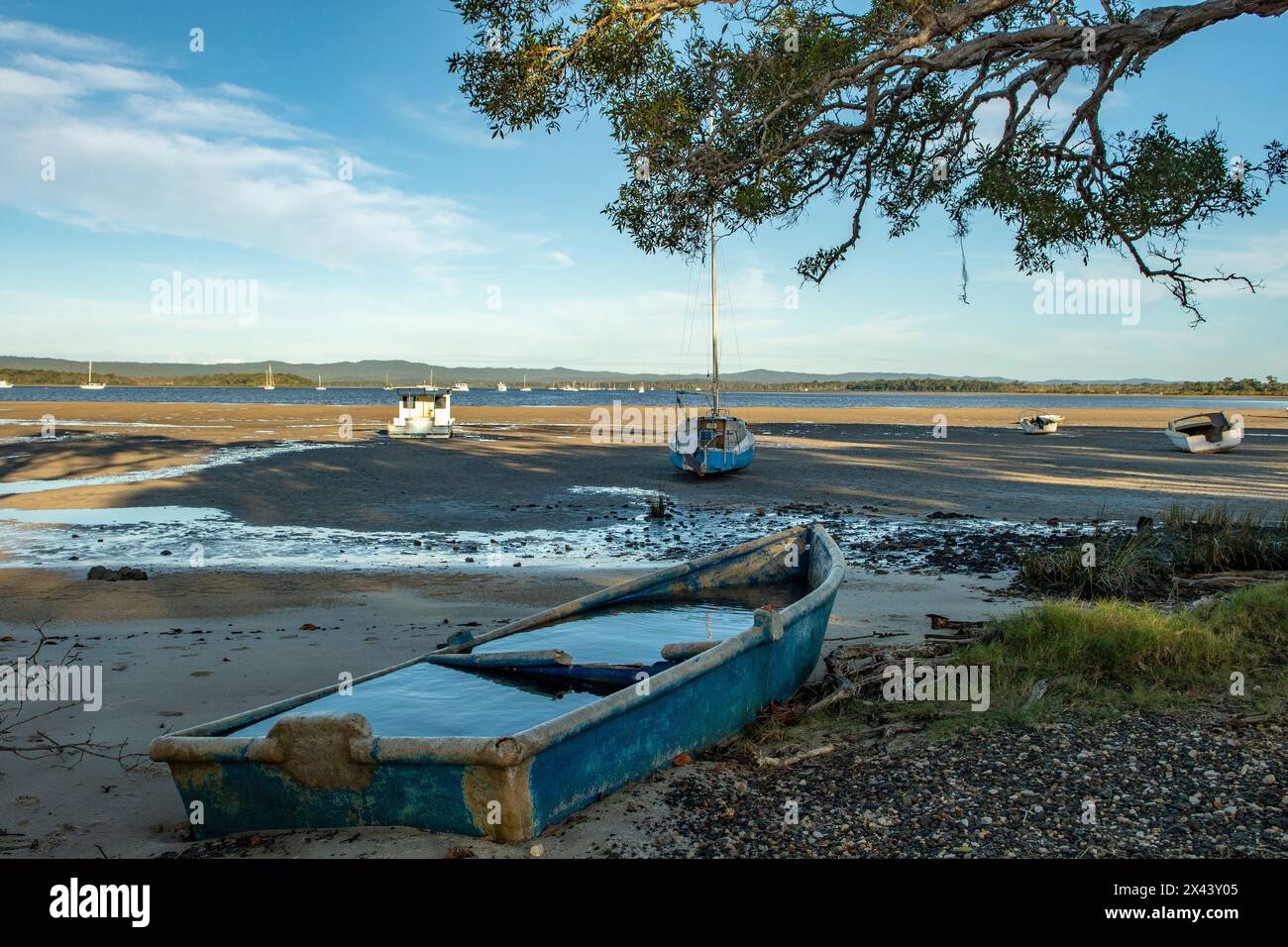 Marea a Tin CAN Bay, Queensland, Australia Foto Stock