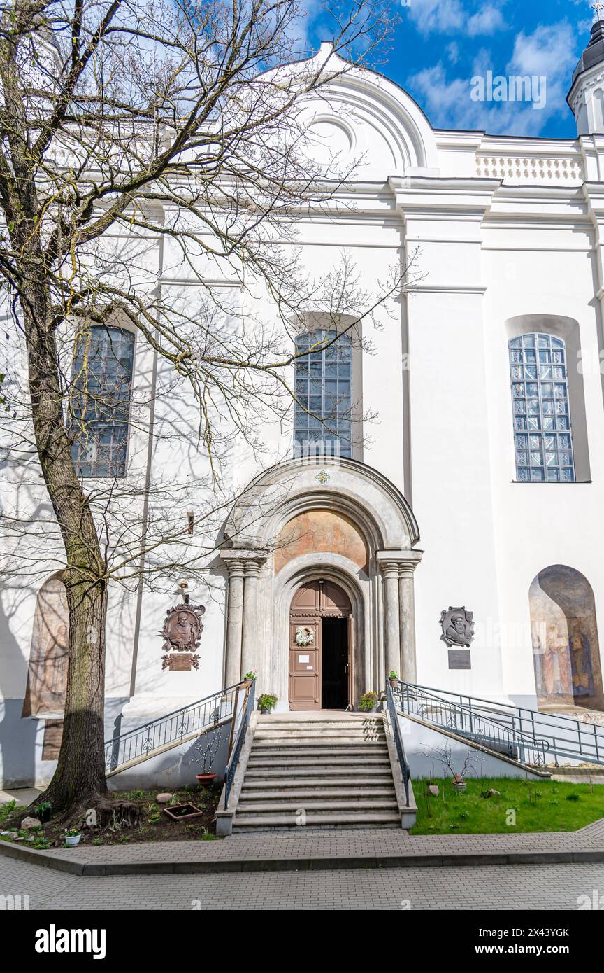 Chiesa greco-cattolica della Santissima Trinità, Vilnius, Lituania Foto Stock