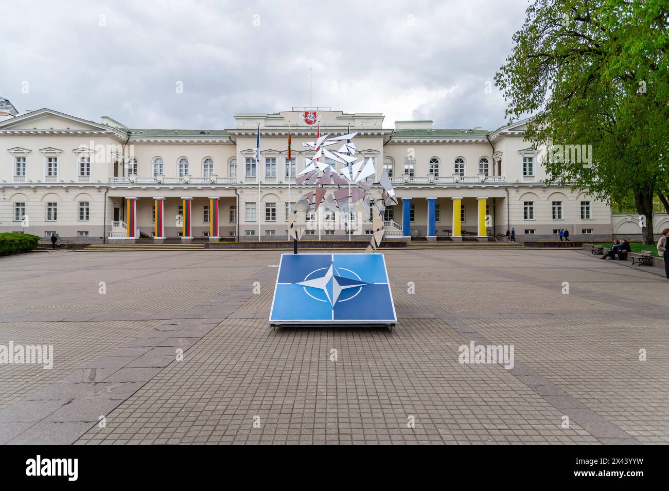 Palazzo Presidenziale, Vilnius, Lituania Foto Stock