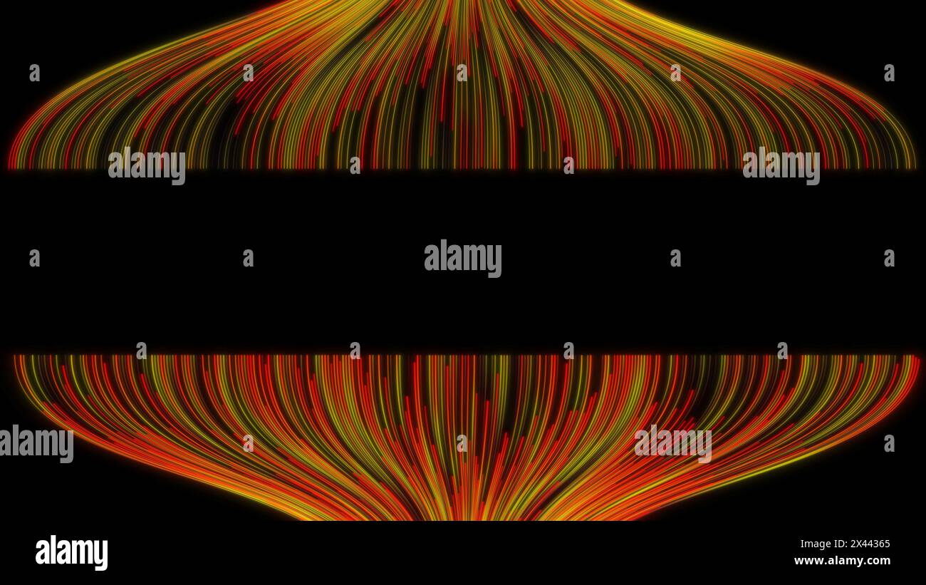 Flusso di linee colorate, sfondo astratto Foto Stock