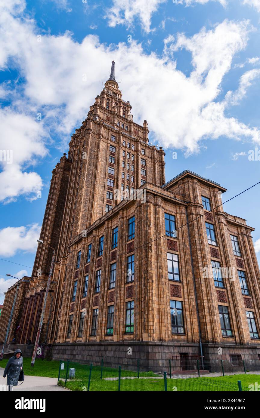 Accademia lettone delle scienze, riga, Lettonia Foto Stock