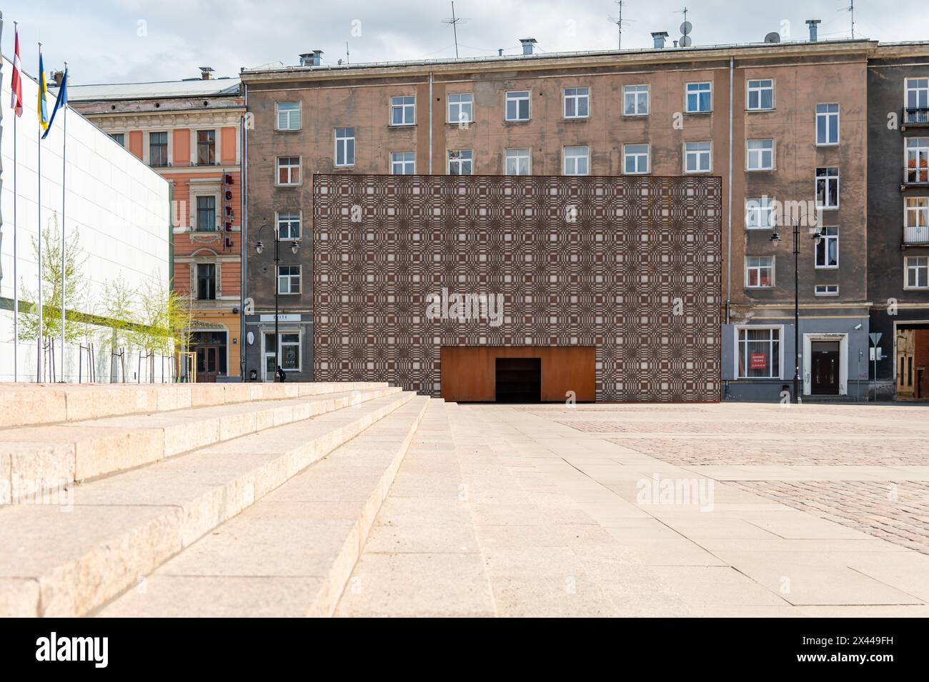 Memoriale alle vittime dell'occupazione sovietica "storia tattile", riga, Lettonia Foto Stock