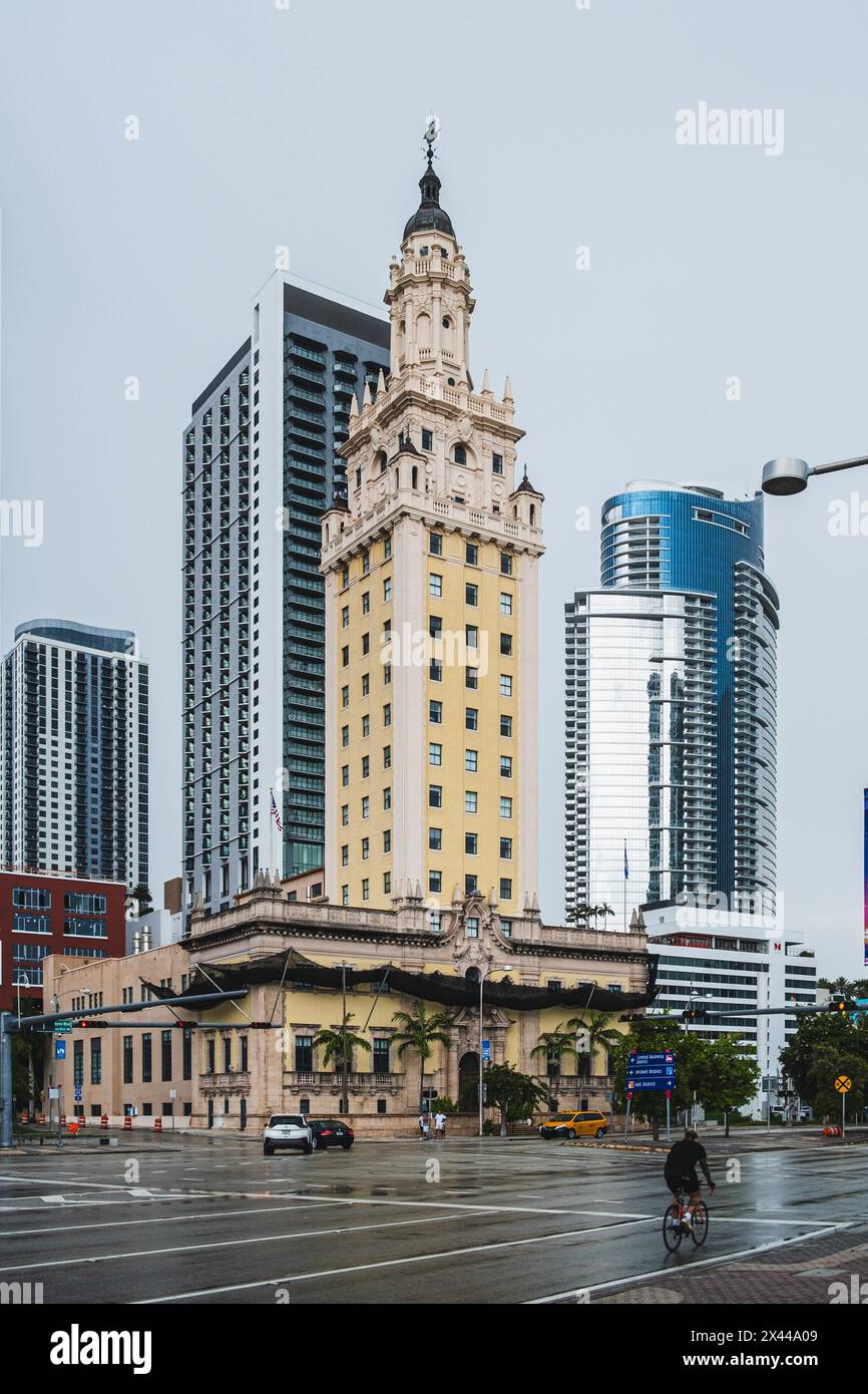 Freedom Tower al Miami Dade College, Biscayne Boulevard, Miami, Florida, Stati Uniti Foto Stock