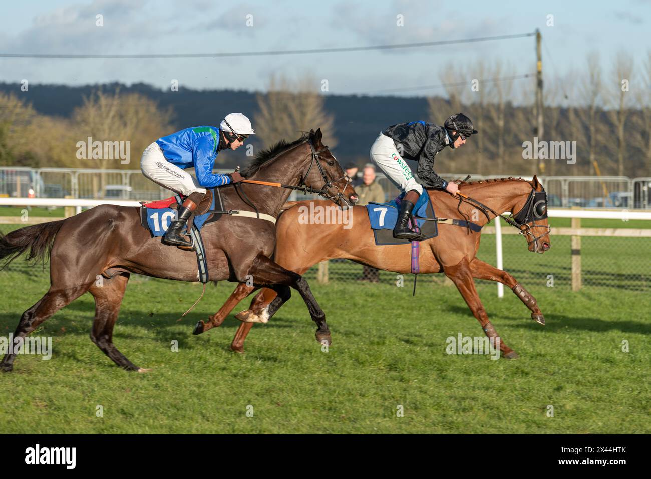 Quarta gara a Wincanton, 20 gennaio 2022, handicap hurdle, Classe 3 Foto Stock