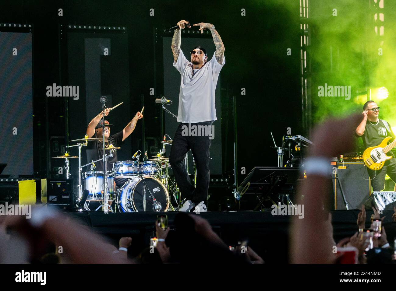 Milano, Italia. 11 luglio 2023. GUE si esibisce dal vivo all'Ippodromo SNAI di Milano, il 10 luglio 2023. (Foto di Mairo Cinquetti/NurPhoto) credito: NurPhoto SRL/Alamy Live News Foto Stock