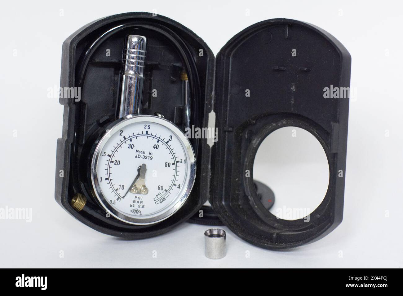 Antikes Luftdruck Messgerät Foto Stock