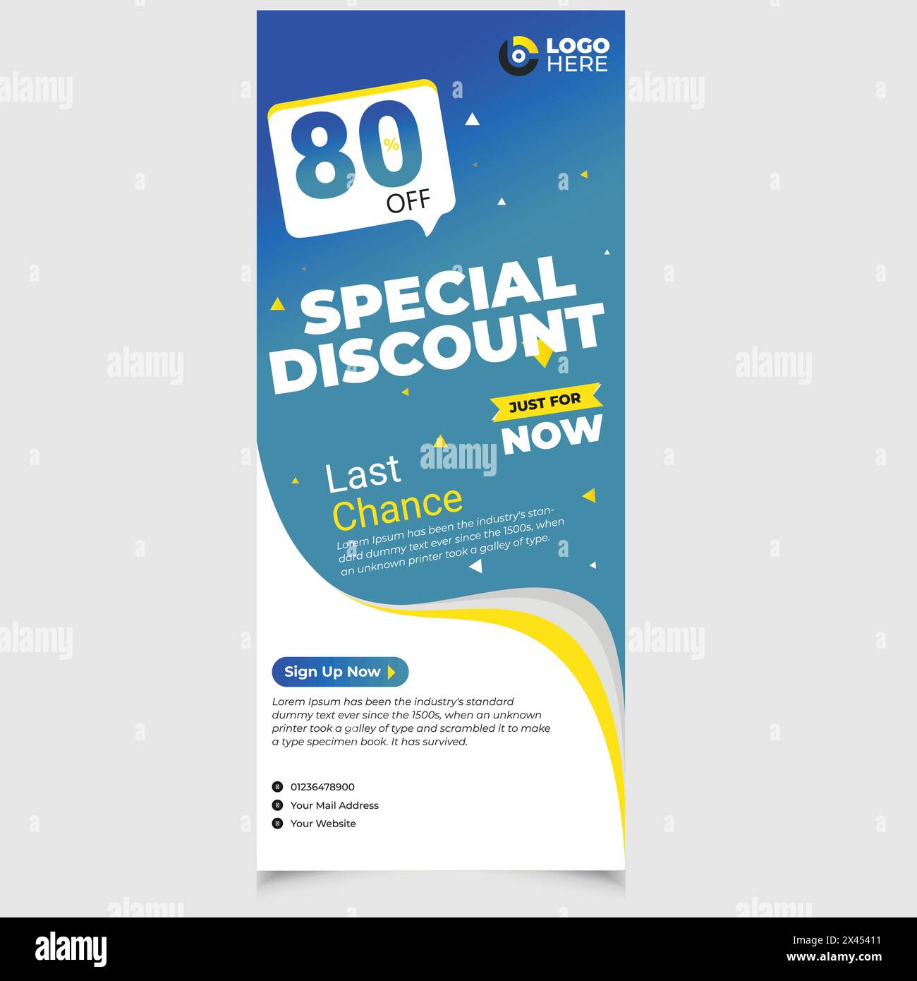 Modello di banner Roll Up immobiliare Home Sell modello di banner roll up immobiliare. Azienda semplice pulita costruzione professionale affitto casa in vendita Illustrazione Vettoriale