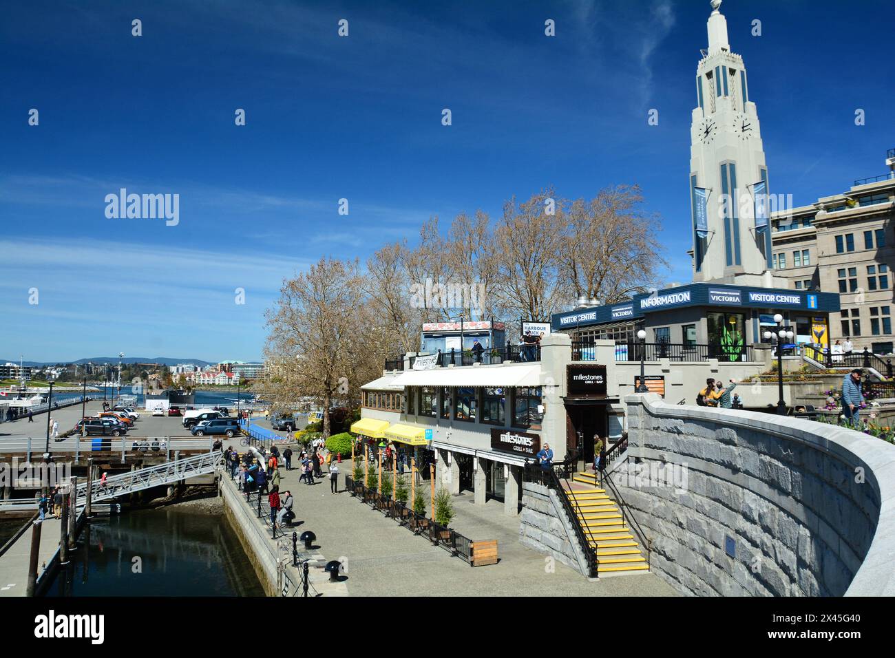 Centro informazioni a Victoria, British Columbia, Canada Foto Stock
