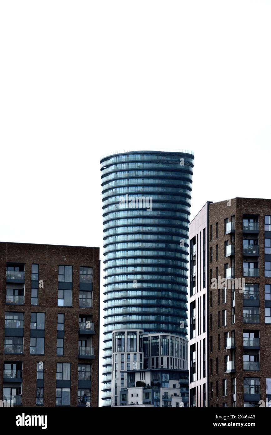 Crossharbour Plaza, Isle of Dogs. Londra Foto Stock