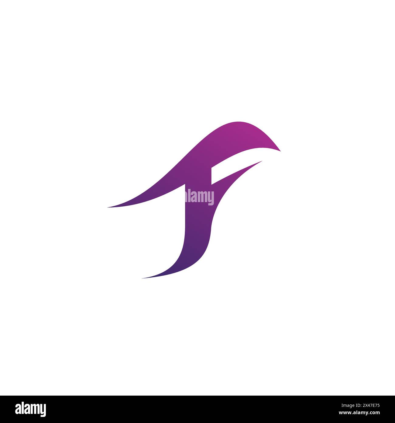 F Logo iniziale. Lettera F - icona vettore Illustrazione Vettoriale