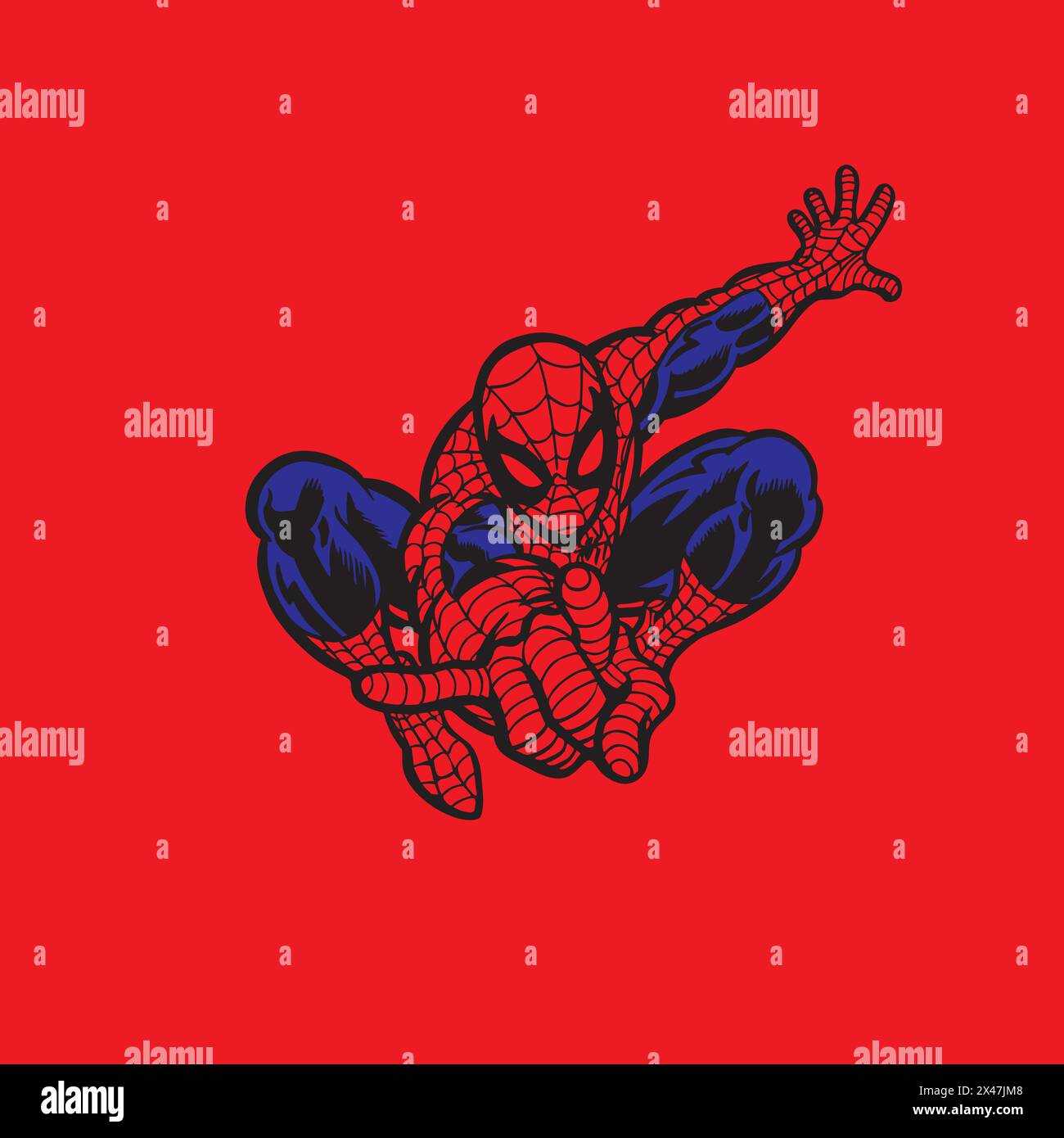 Marvel personaggio animato spiderman Illustrazione Vettoriale