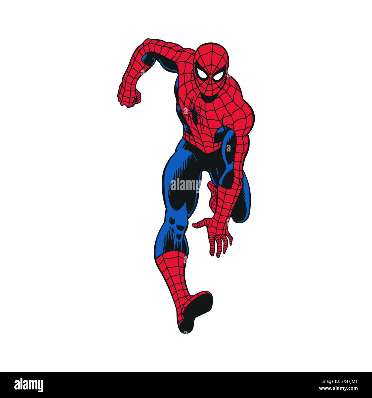 Immagine vettoriale del personaggio animato Marvel spiderman Illustrazione Vettoriale