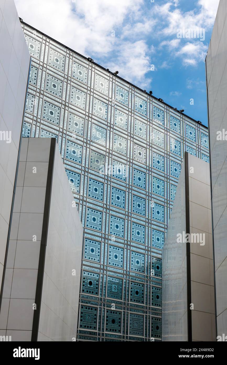 L'Istituto del Mondo arabo edificio - Parigi, Francia Foto Stock
