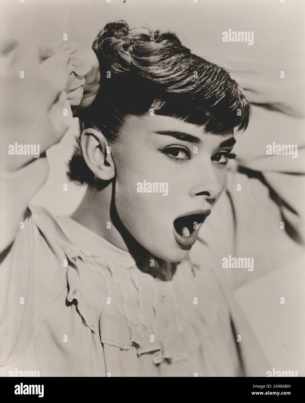 Audrey Hepburn Vacanze Romane Foto Stock