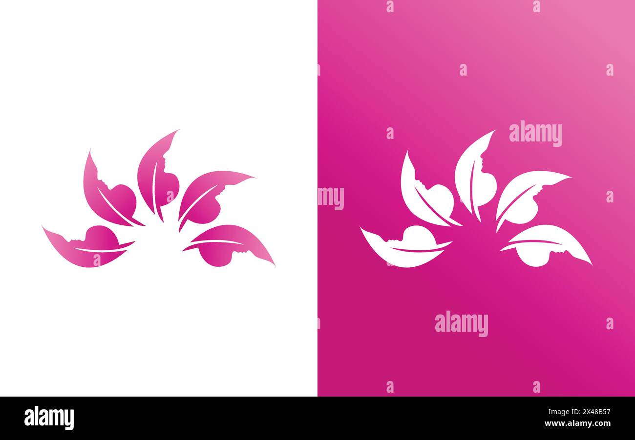 Logo di bellezza minimalista. Questo logo per spa, salone di bellezza, cosmetici Illustrazione Vettoriale