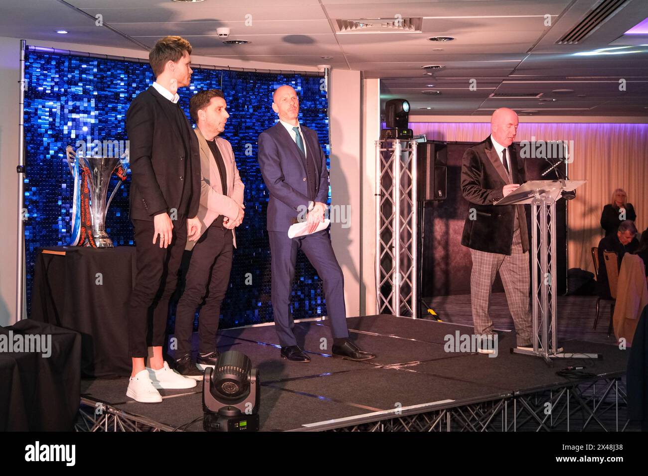 Gli Star Football Awards all'OEC di Owlerton, 29/4/24 Foto Stock