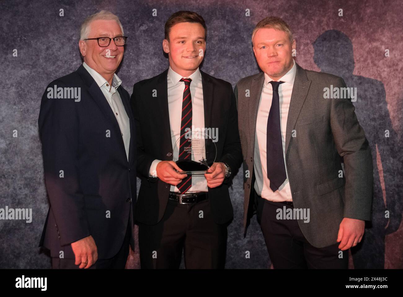 Gli Star Football Awards all'OEC di Owlerton, 29/4/24 - Owen Bailey Foto Stock