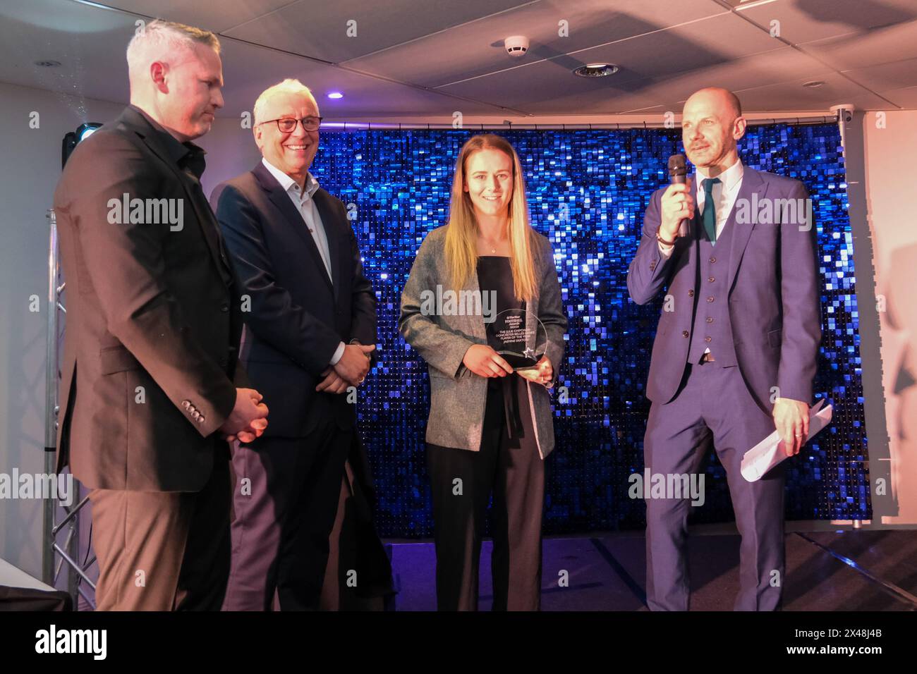 Gli Star Football Awards all'OEC di Owlerton, 29/4/24 - Jasmine Saxton Foto Stock