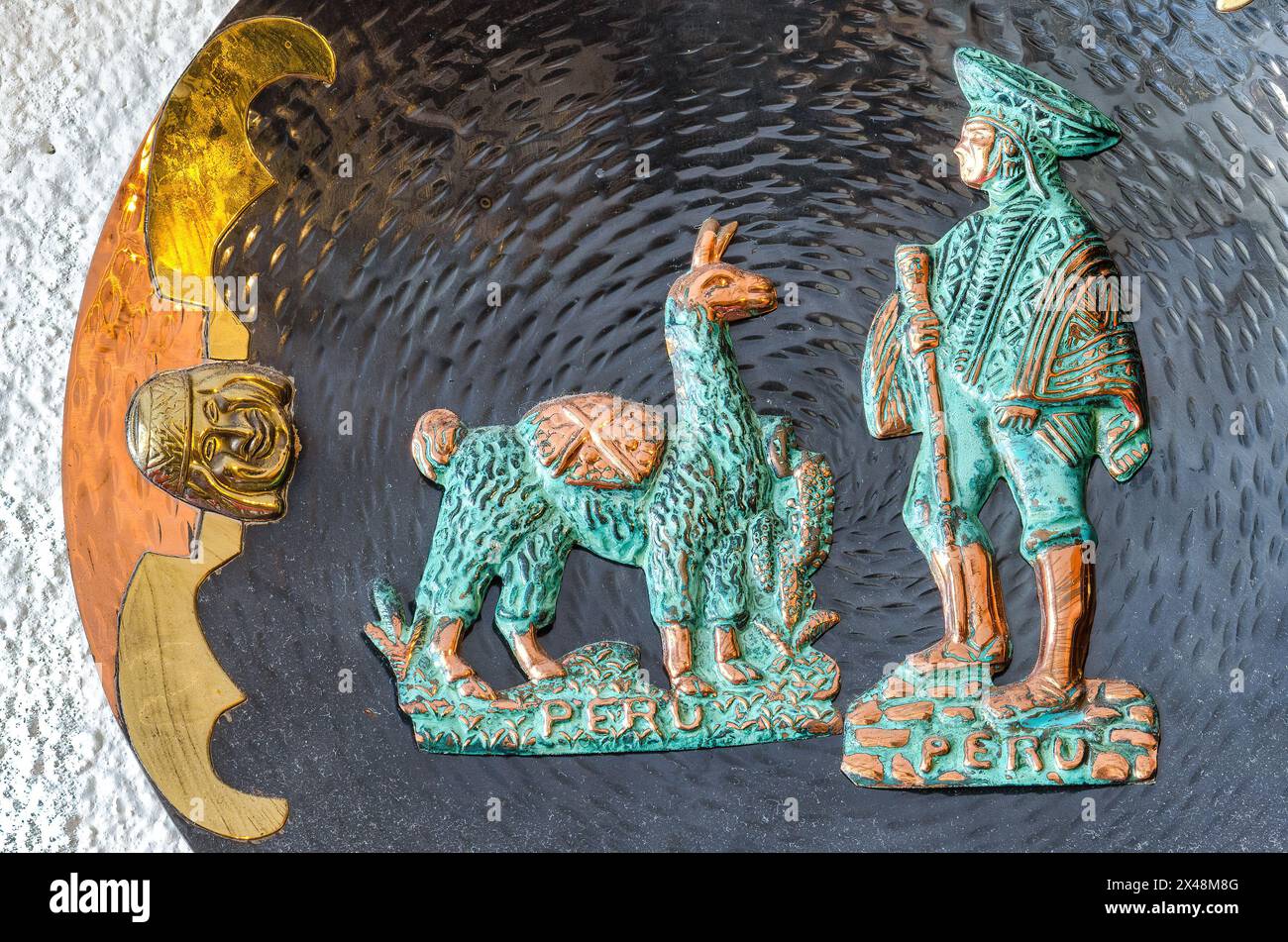 Arte decorativa e cultura peruviana Foto Stock