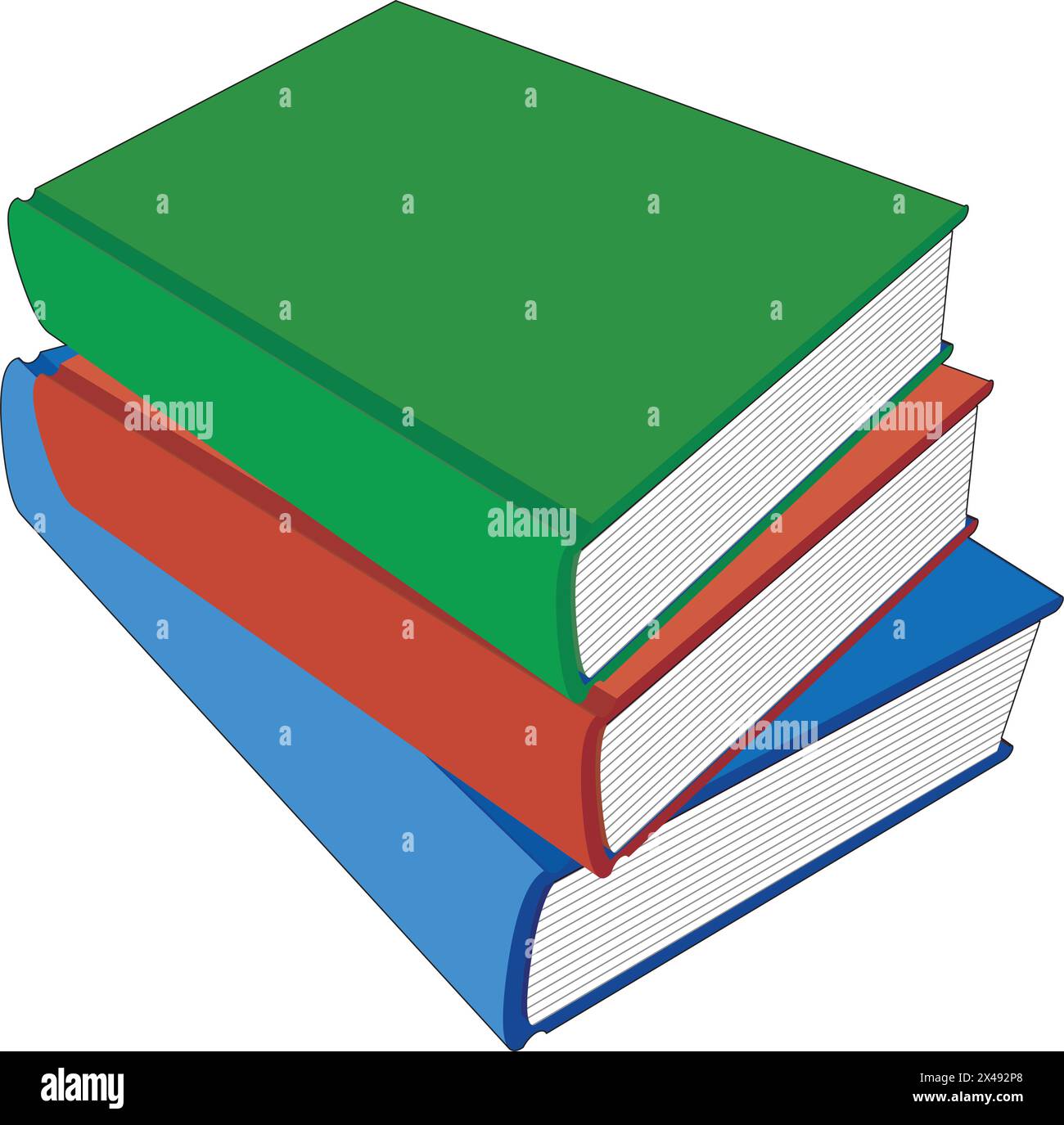 Set di 3 libri Illustrazione Vettoriale